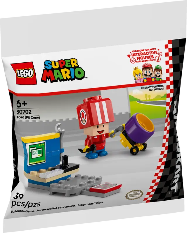 Bolsa de papel Lego® Super Mario - Toad Pit Crew > bolsa de plástico 30702