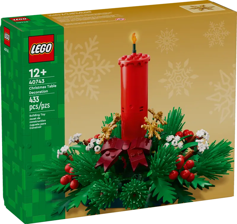 Lego® Icons - Decoração de Mesa de Natal 40743