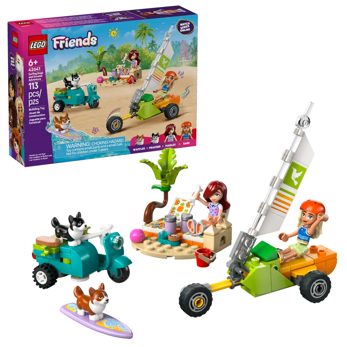 Lego® Friends - Surfing Dogs and Vespa Adventure 42641