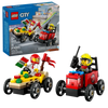 Lego® City - Pack de Carros de Corrida Pizza vs. Carro dos Bombeiros 60458