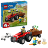 Lego® City - Trator Agrícola Vermelho com Reboque e Ovelhas 60461