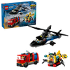 Lego® City - Combinação de Helicóptero, Camião dos Bombeiros e Submarino 60462