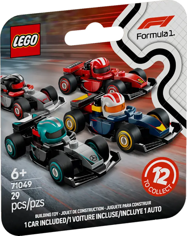 Lego® Formula 1 CMF - Carros de Corrida F1® Colecionáveis 71049