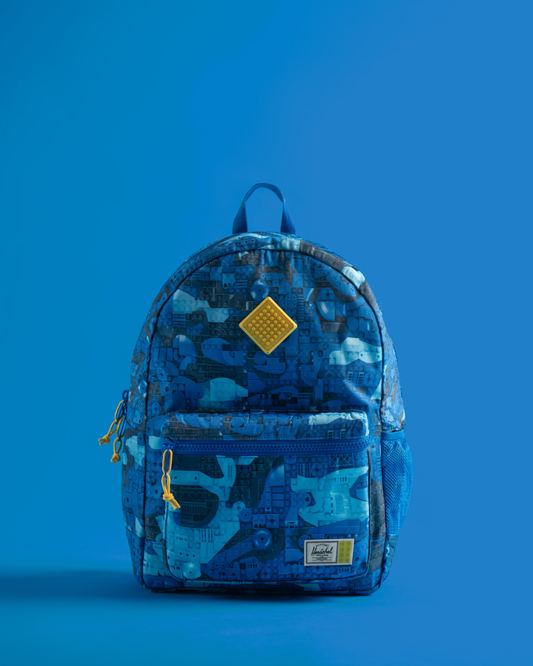 Lego® Herschel™ - Mochila Heritage para Adolescentes – Peças Abstratas Azul 5010427