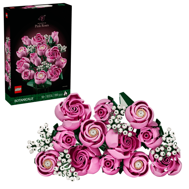 Lego® Botanicals - Buquê de Rosas Cor-de-rosa 10374