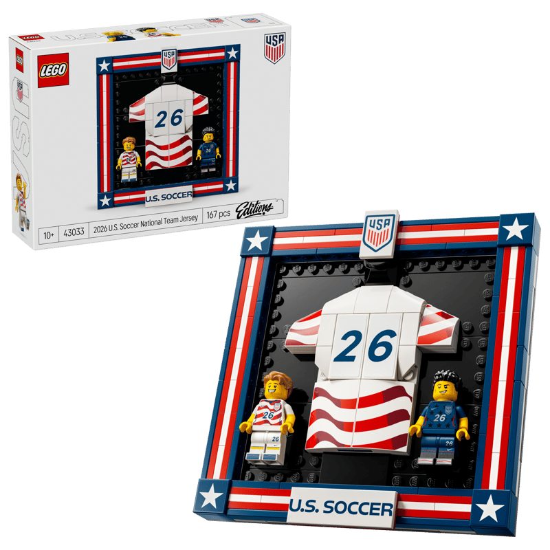 Lego® Editions - Icons - Camisola da Seleção Nacional de Futebol dos EUA de 2026 43033