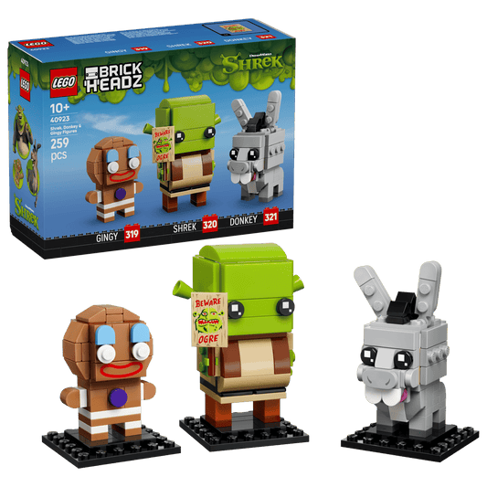 Lego® Brickheadz - Figuras de Shrek, Burro e Lacha 40923