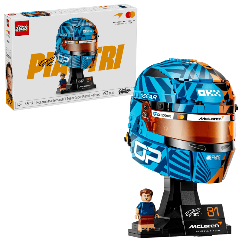 Lego® Editions - Capacete McLaren Mastercard F1® Team de Oscar Piastri