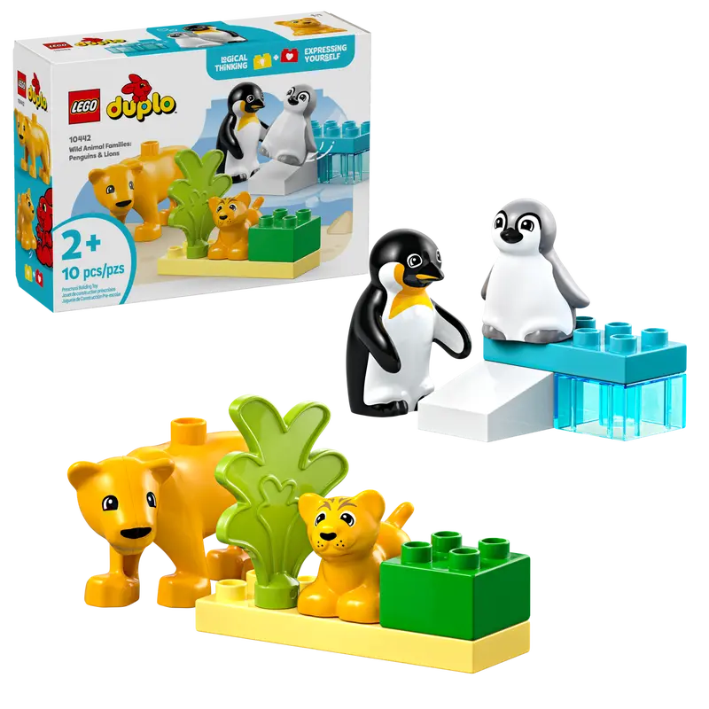 Lego® Duplo - Famílias de Animais Selvagens: Pinguins e Leões 10442