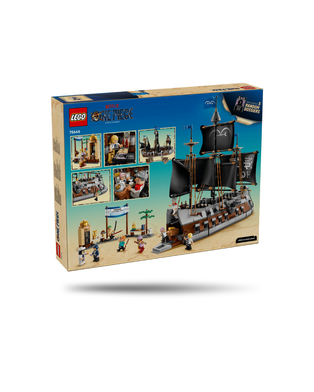 Lego® One Piece - Navio de Guerra dos Fuzileiros de Garp 75646
