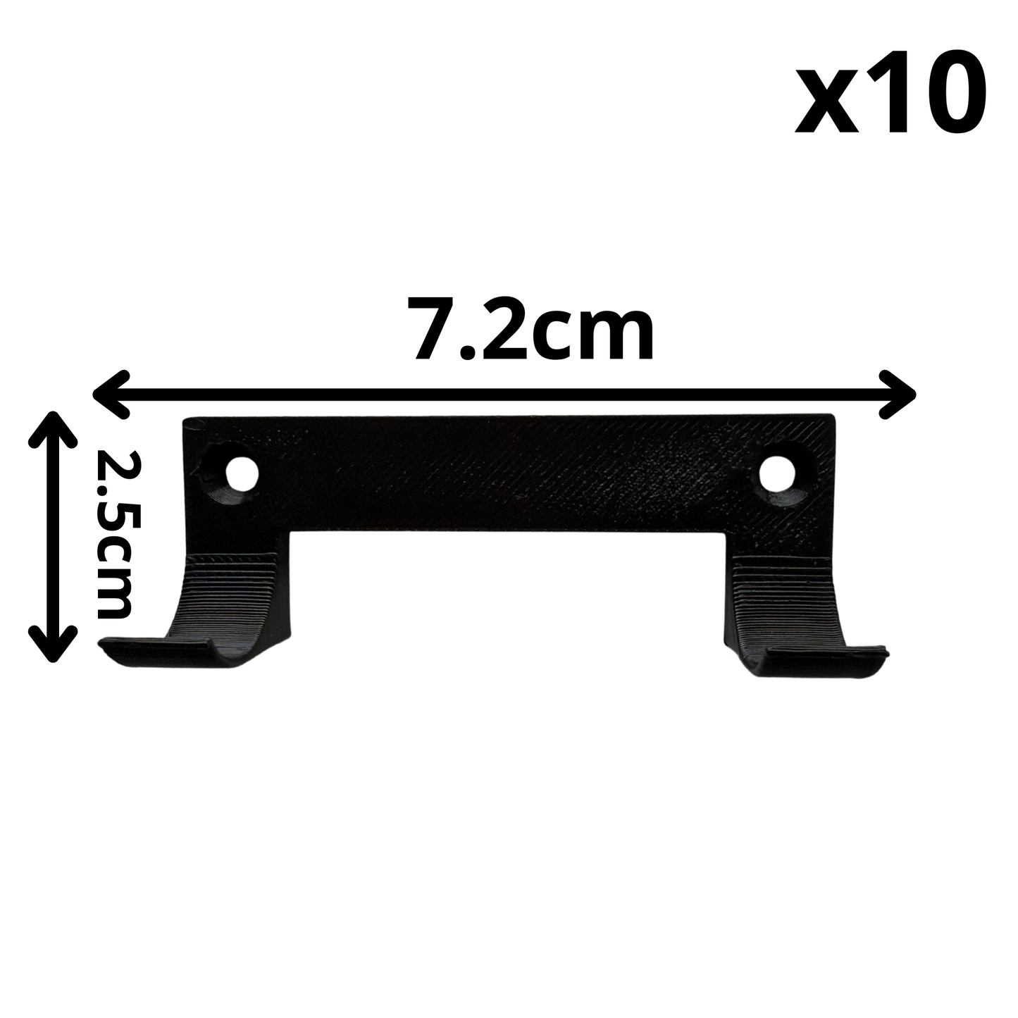 Pack of 10 Simple Wall Mounts for LEGO® Speed ​​Champions