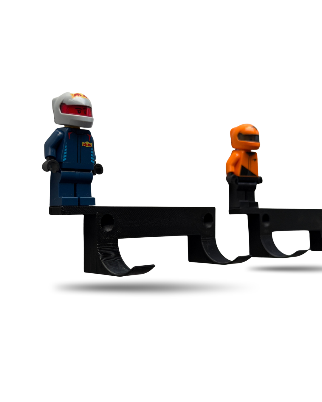 Pack x10 Unid. Suportes de parede para LEGO® Speed Champions com espaço para piloto