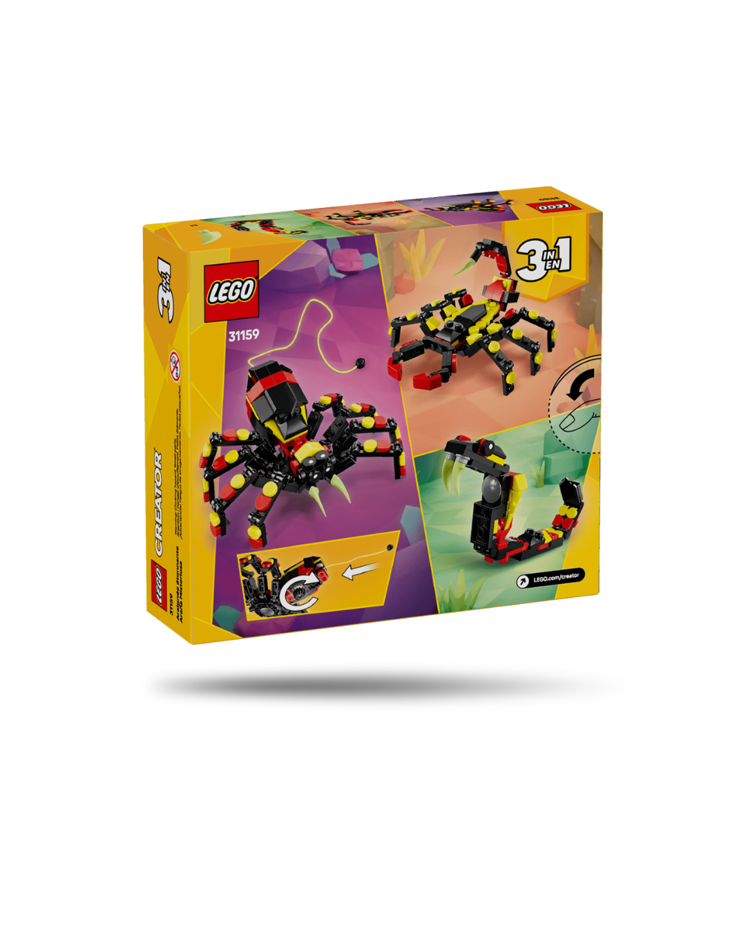 Lego® Creator 3 em 1 - Animais Selvagens: Aranha Surpreendente 31159