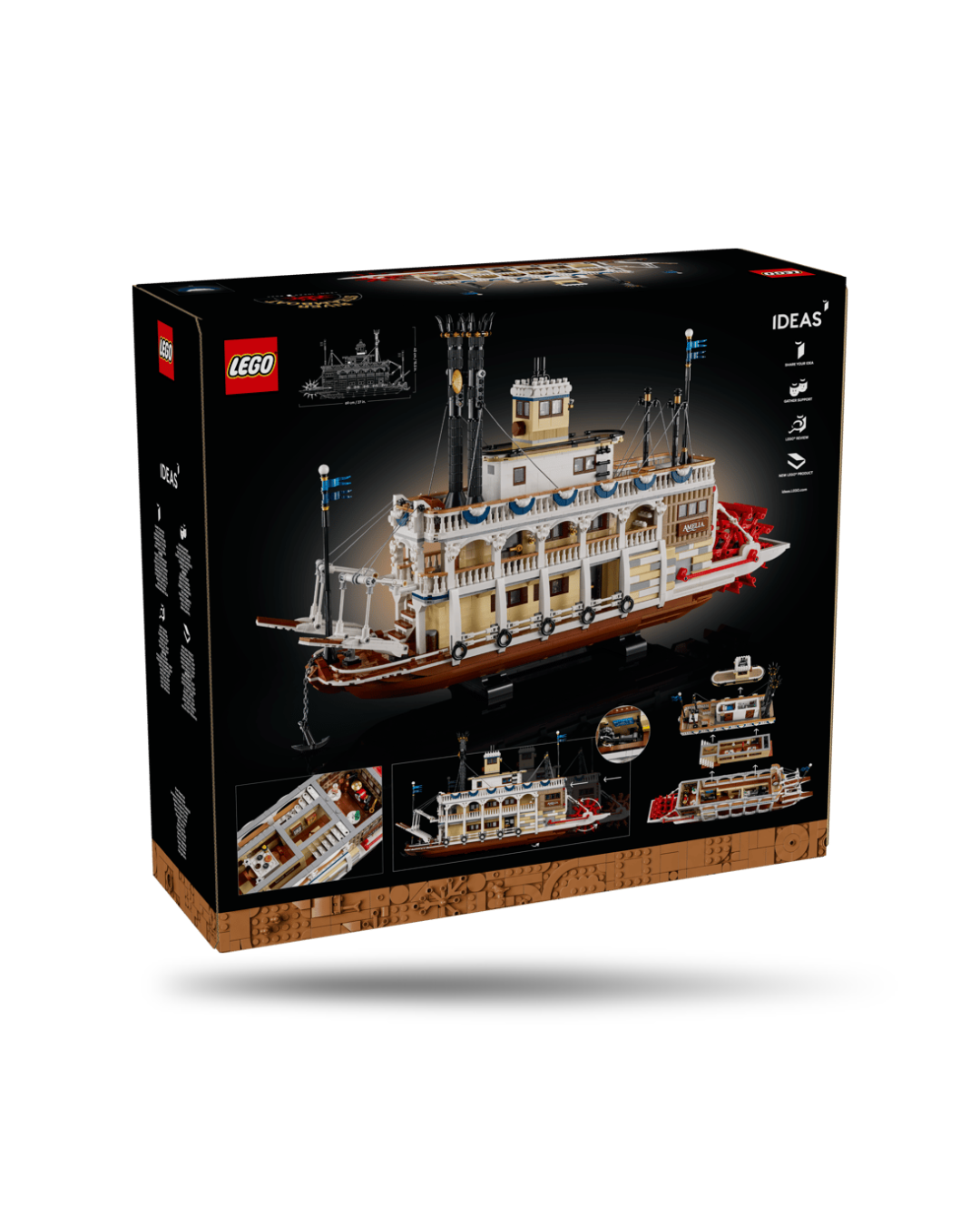 Lego® Ideas - Barco a Vapor Fluvial 21356