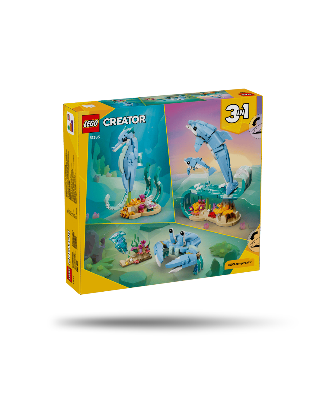Lego® Creator 3 em 1 - Animais Marinhos: Golfinhos Encantadores 31385