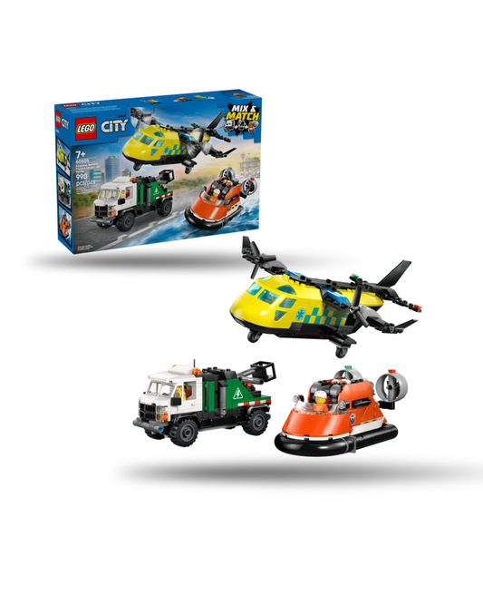 Lego® City - Avião, Camião de Serviço e Hovercraft Remix 60505