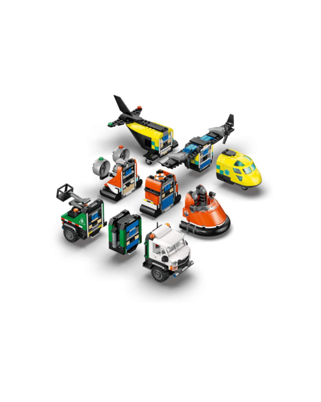 Lego® City - Avião, Camião de Serviço e Hovercraft Remix 60505
