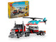 Lego® Creator - Camión de plataforma con helicóptero 31146 