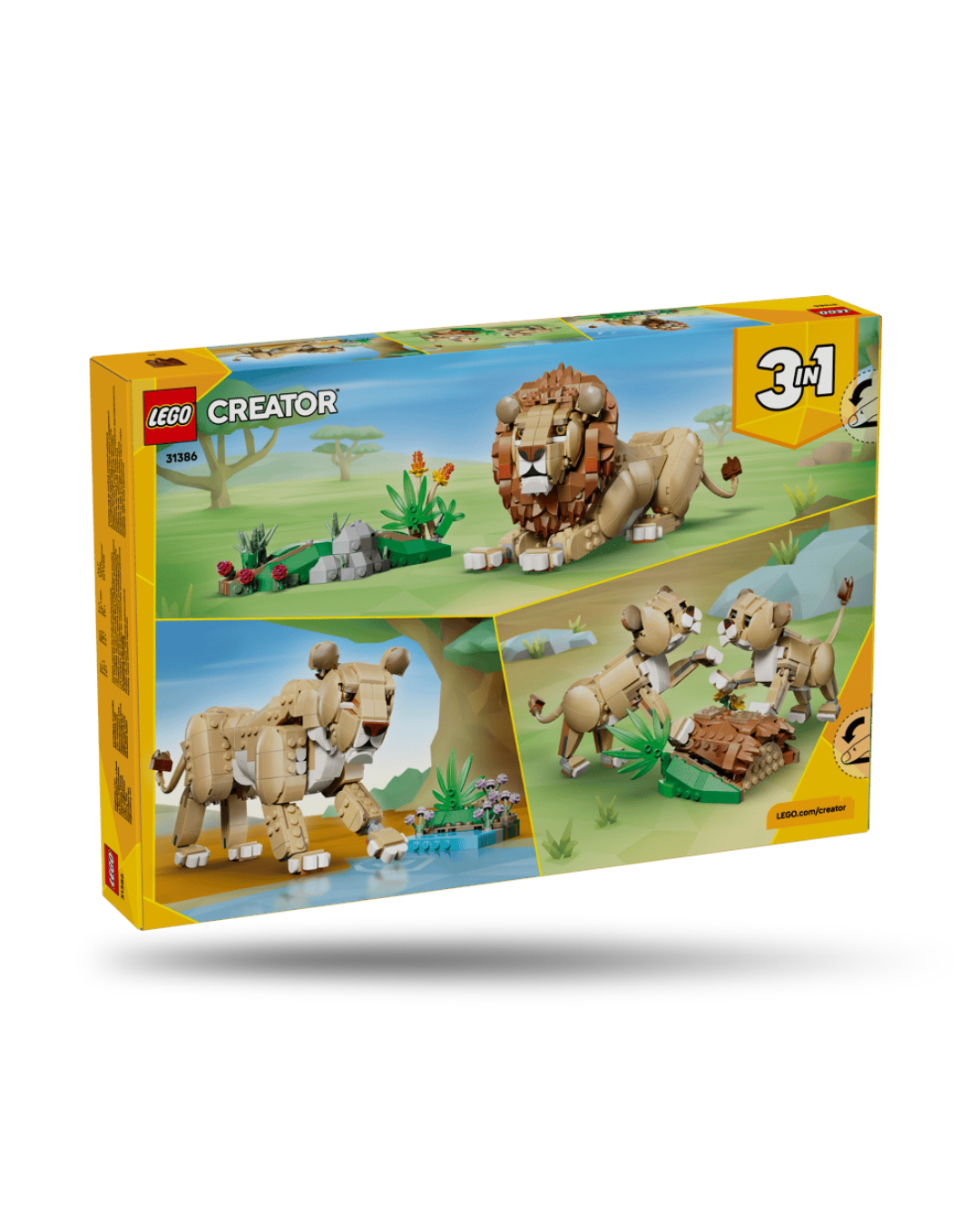 Lego® Creator 3 em 1 - Animais Selvagens: Leão Majestoso 31386