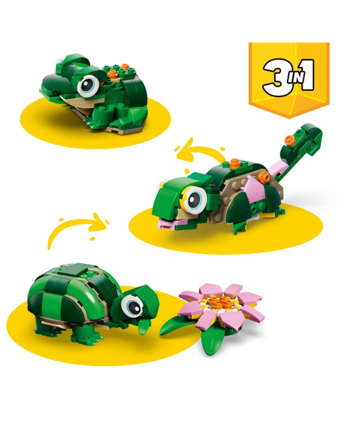 Lego® Creator 3 em 1 - Tartaruga com Nenúfar 31377