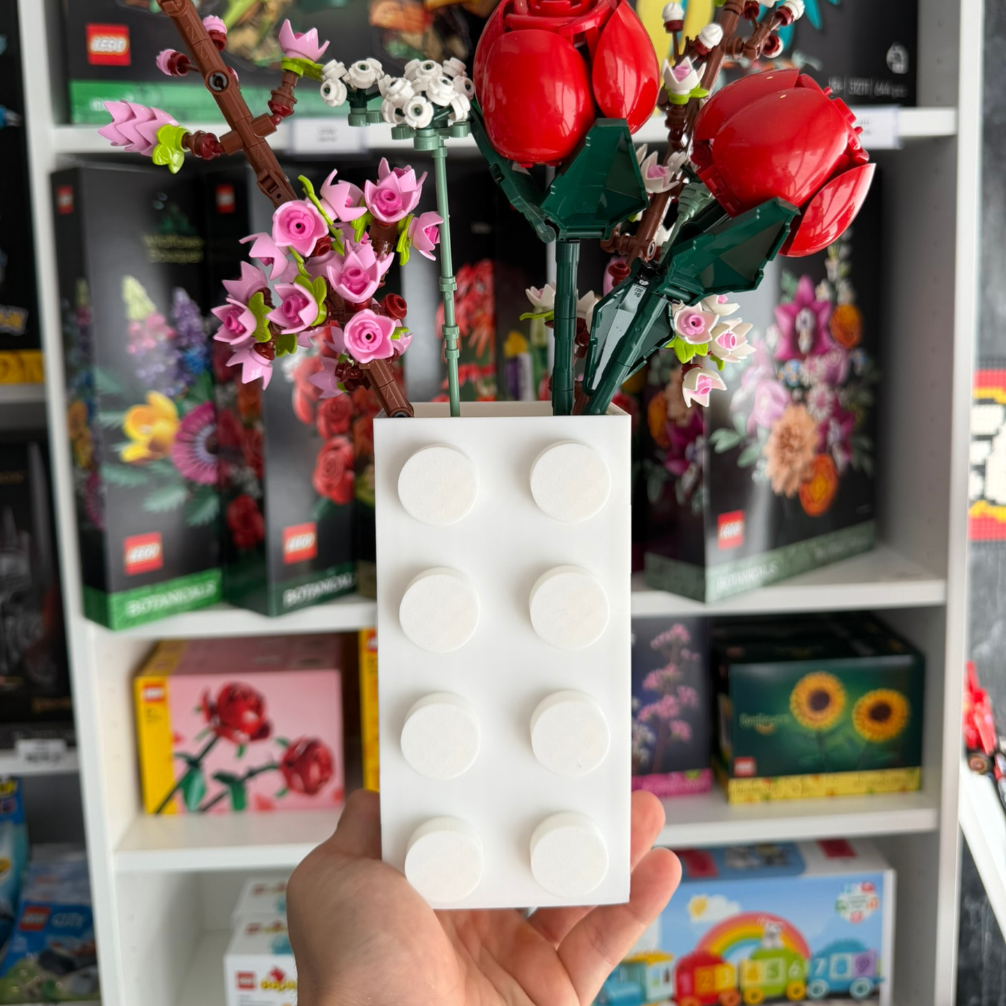 Vaso para Flores Lego Botanicals - Branco - Formato Peça