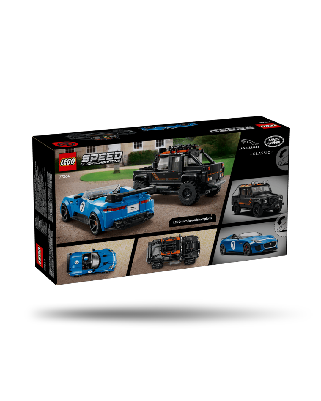 Lego® Speed Champions - Jaguar F-TYPE Project 7 e Land Rover Defender Classic 77264
