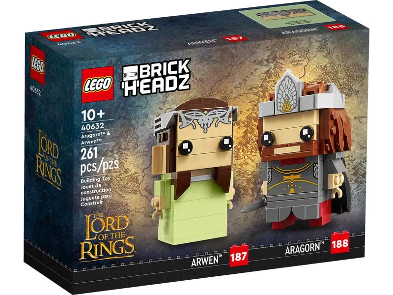 Lego® Brickheadz - El Señor de los Anillos - Aragorn y Arwen 40632