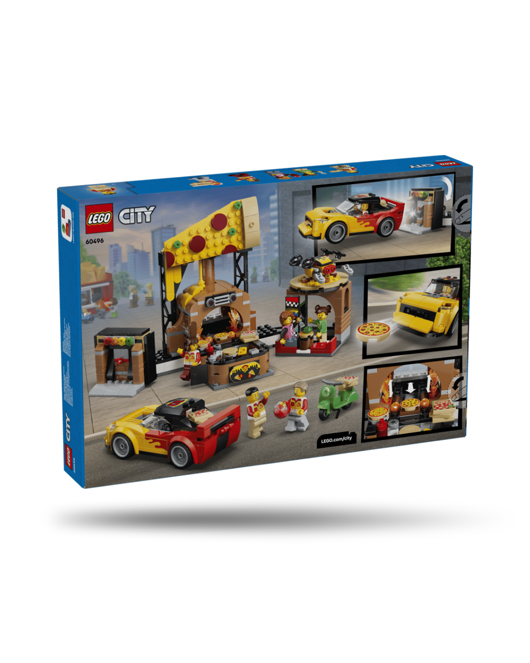 Lego® City - Experiência de Entrega de Pizza com Veículos 60496
