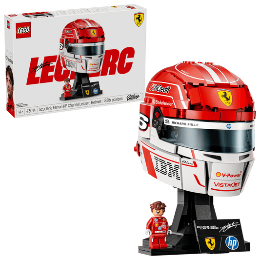 Lego® Editions - Icons - Capacete Scuderia Ferrari HP de Charles Leclerc 43014