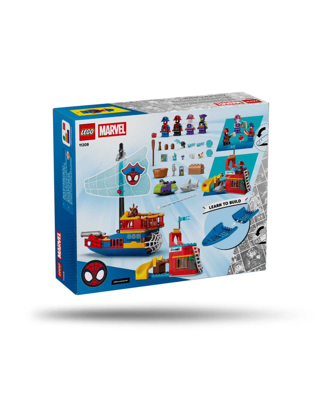 Lego® Marvel - Navio Pirata da Equipa Spidey 11208