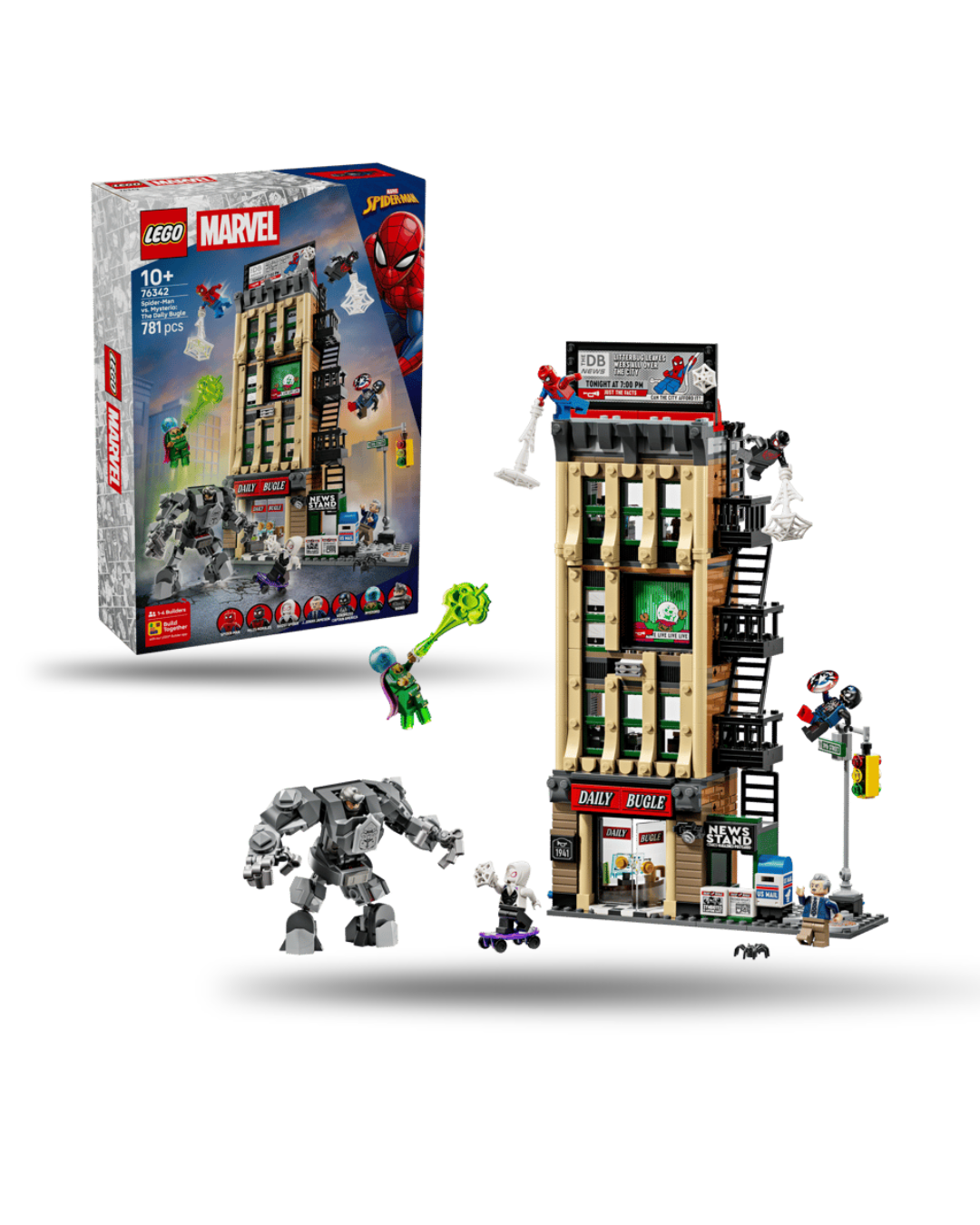 LEGO® Marvel Spider-Man vs. Mysterio O Daily Bugle 76342 | G Studs – G ...