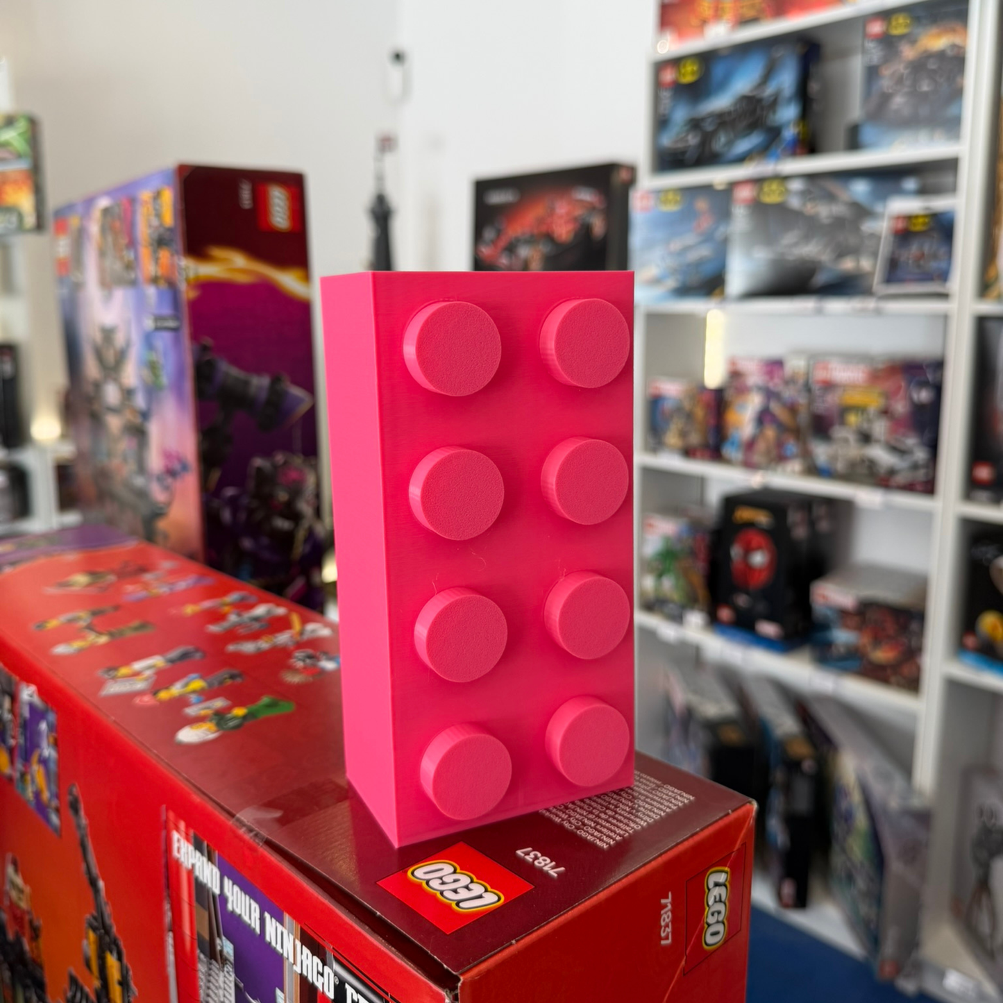 Vaso para Flores Lego Botanicals - Rosa - Formato Peça