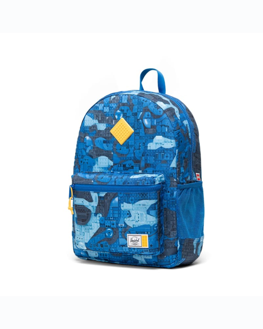 Lego® Herschel™ - Mochila Heritage para Adolescentes – Peças Abstratas Azul 5010427