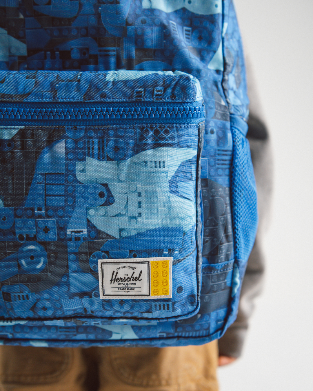 Lego® Herschel™ - Mochila Heritage para Adolescentes – Peças Abstratas Azul 5010427