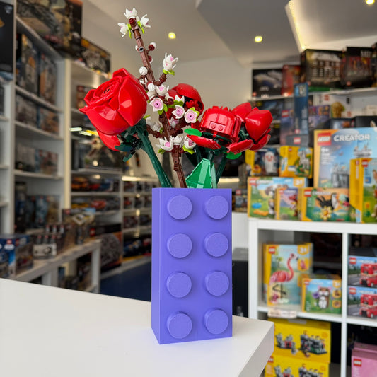 Vaso para Flores Lego Botanicals - Roxo - Formato Peça