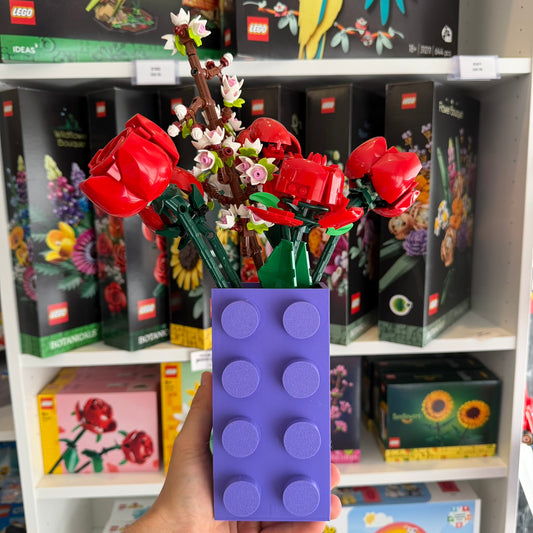 Vaso para Flores Lego Botanicals - Roxo - Formato Peça